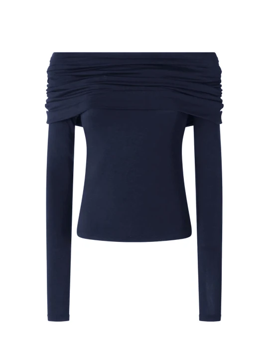 Zdjęcie produktu Top off-shoulder z dekoltem typu carmen - 95% wiskoza - PALOMA LAÏF