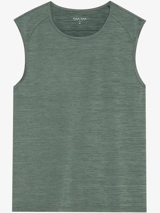 Zdjęcie produktu Top Pier One Sport By Zalando ciemnozielony melanż