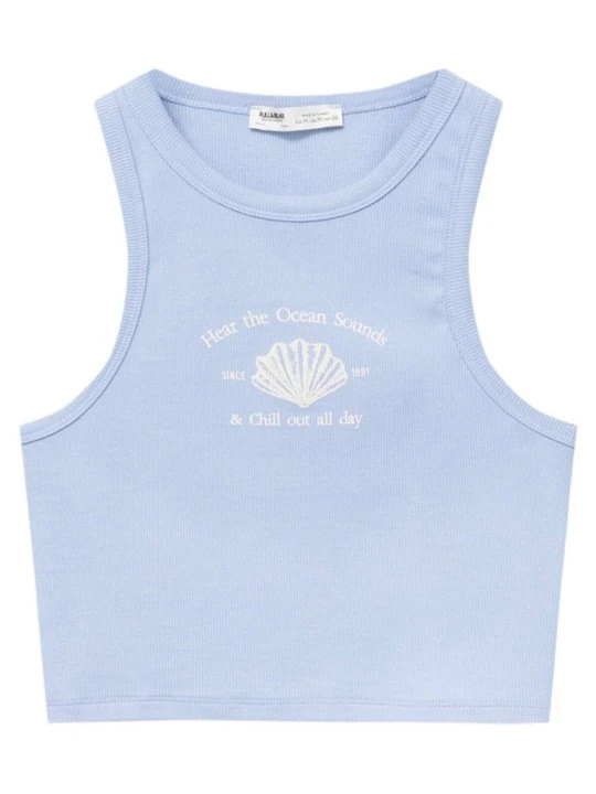 Zdjęcie produktu Top PULL&BEAR niebieski