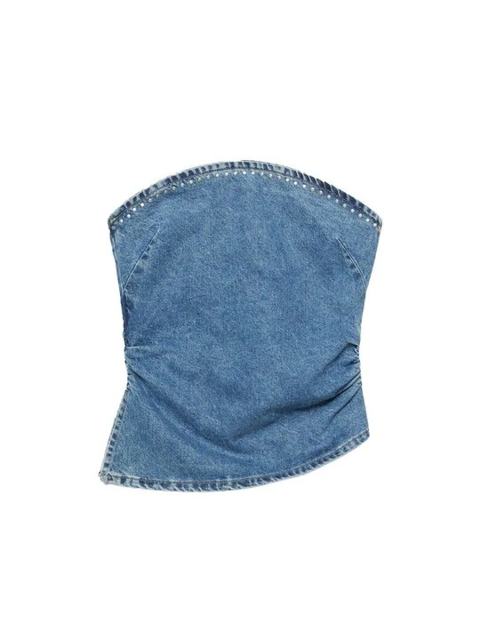 Zdjęcie produktu Top PULL&BEAR niebieski denim
