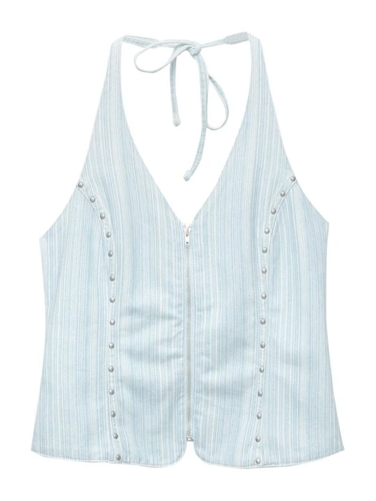 Zdjęcie produktu Top PULL&BEAR niebieski