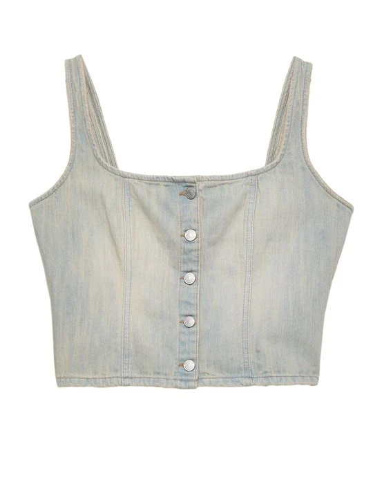 Zdjęcie produktu Top PULL&BEAR jasnoniebieski denim