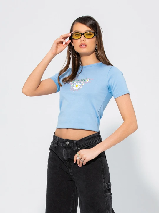 Zdjęcie produktu Top slim fit secret Local Heroes Niebieski
