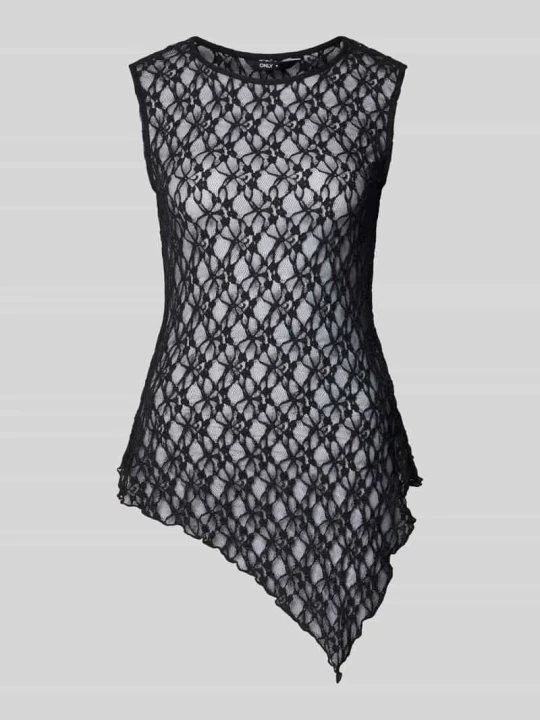 Zdjęcie produktu top Slim o kroju slim fit z asymetrycznym pasem model 'LIVA' Only Czarny