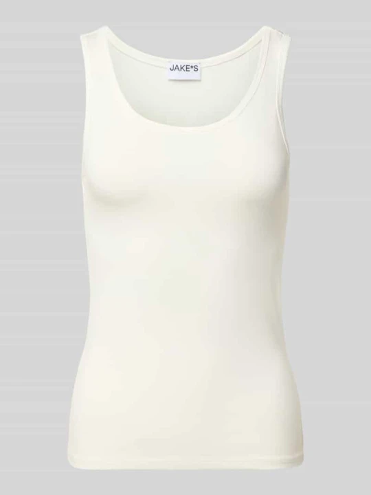 Zdjęcie produktu Top Slim o kroju slim fit z mieszanka modalu Jake*s Złamany biały