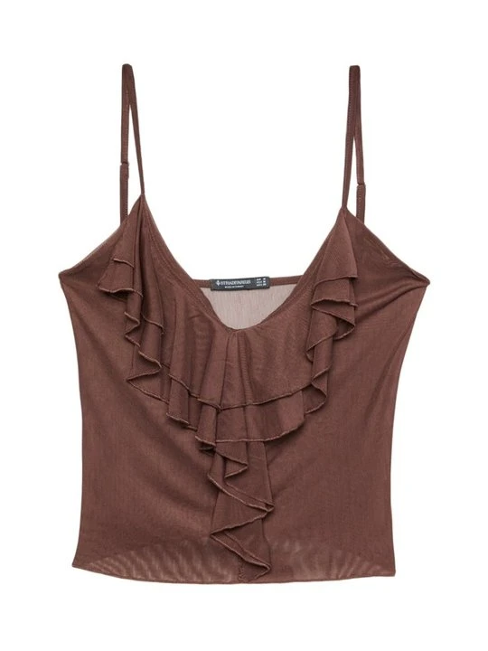 Zdjęcie produktu Top Stradivarius ciemnobrązowy