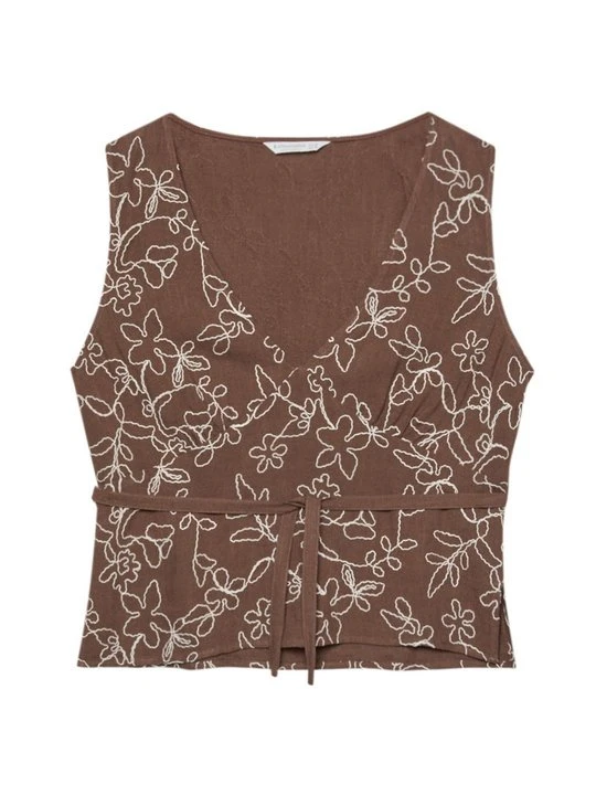 Zdjęcie produktu Top Stradivarius ciemnobrązowy
