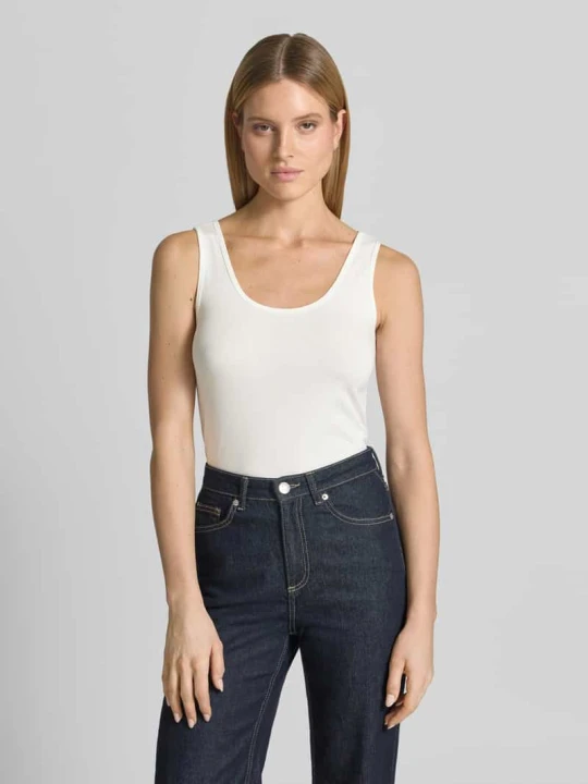 Zdjęcie produktu Top tank o kroju regular fit z mieszanki bawełny Tom Tailor Biały