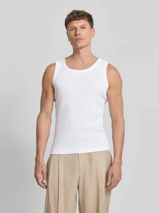 Zdjęcie produktu Top tank w prążkowanej fakturze model 'Nathan' Drykorn Biały