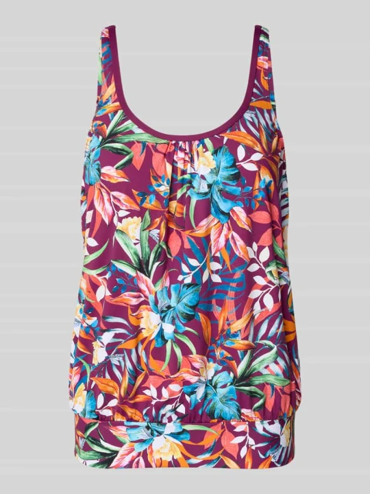 Zdjęcie produktu Top tankini we wzór na całej powierzchni model 'Cadu' Venice Beach Mocnoróżowy