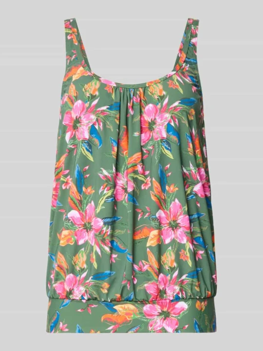 Zdjęcie produktu Top tankini we wzorze na całej powierzchni model 'Malia' Lascana Oliwkowy