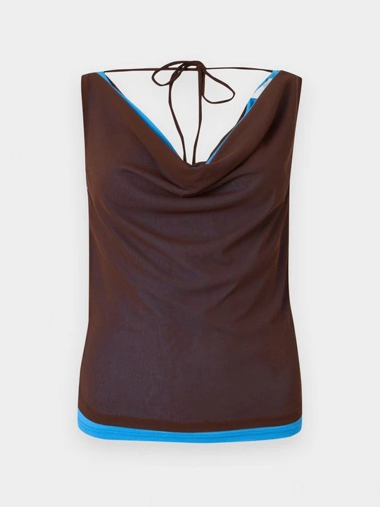 Zdjęcie produktu Top Topshop ciemnobrązowy
