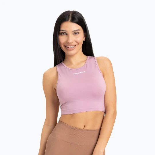 Zdjęcie produktu Top treningowy damski Gym Glamour Wiązany pink