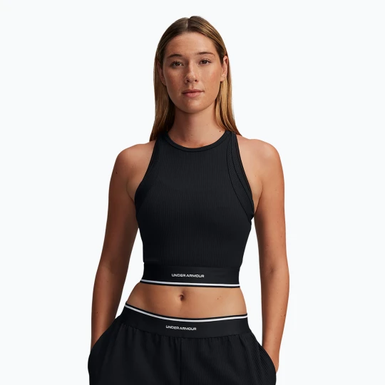Zdjęcie produktu Top treningowy damski Under Armour Meridian Rib Branded Tank black / whi