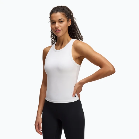 Zdjęcie produktu Top treningowy damski Under Armour Motion High Neck Tank white / black