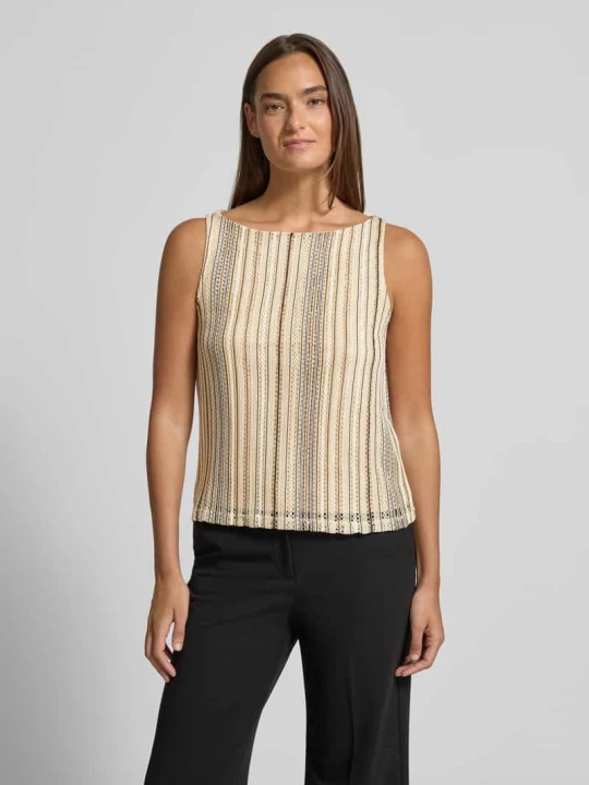 Zdjęcie produktu Top typu tank o kroju regular fit z wzorem na całej powierzchni model 'DEMI' Vero Moda Złamany biały