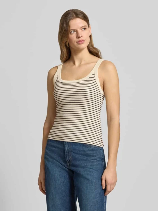 Zdjęcie produktu Top typu tank o kroju slim fit z mieszanki bawełny Levi's Écru