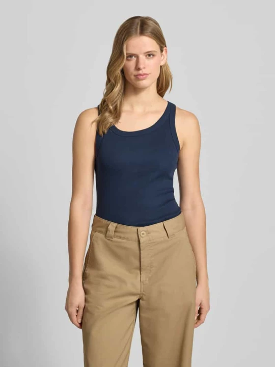Zdjęcie produktu Top o kroju slim fit z mieszanki bawełny Marc O'Polo Granatowy