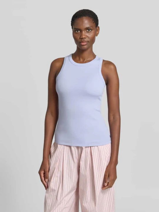 Zdjęcie produktu Top typu tank o kroju slim fit z mieszanki bawełny model 'FRAGOLA' MAX&Co. Jasnoniebieski