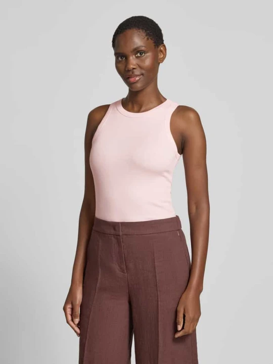 Zdjęcie produktu Top typu tank o kroju slim fit z mieszanki bawełny model 'FRAGOLA' MAX&Co. Różowy
