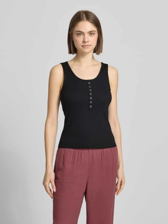 Zdjęcie produktu Top typu tank o kroju slim fit z mieszanki bawełny model 'SIMPLE' Only Czarny