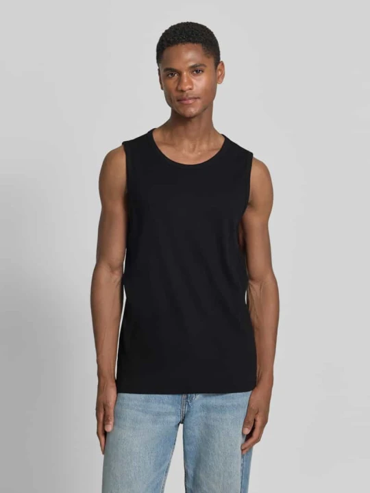 Zdjęcie produktu Top typu tank o kroju slim fit z mieszanki bawełny s.Oliver Czarny