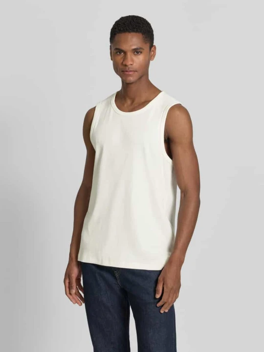 Zdjęcie produktu Top typu tank o kroju slim fit z mieszanki bawełny s.Oliver Biały