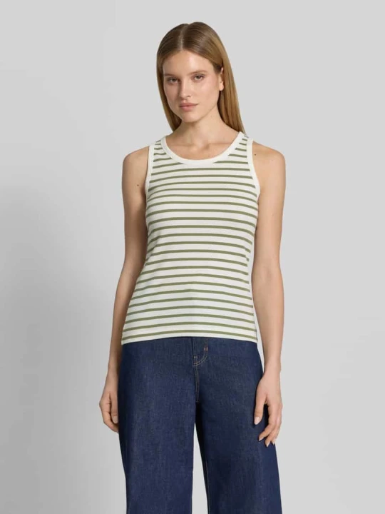 Zdjęcie produktu Top typu tank w kroju regular fit z mieszanki bawełny s.Oliver Khaki