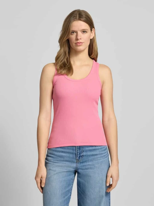 Zdjęcie produktu Top typu tank w prążkowanym stylu model 'FRIDA' JJXX Mocnoróżowy
