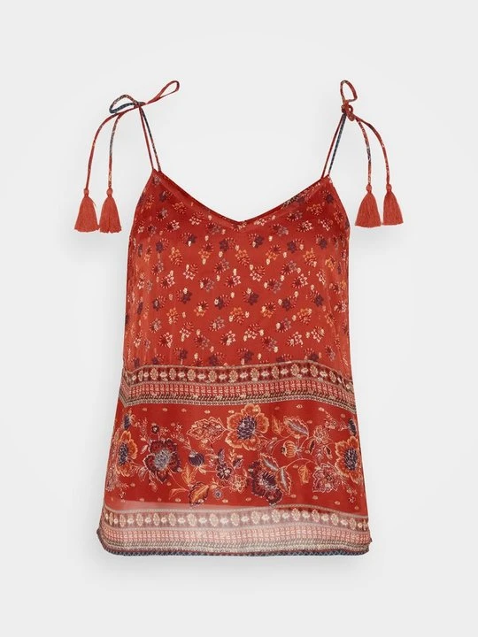 Zdjęcie produktu Top Vero Moda ciemnoczerwony