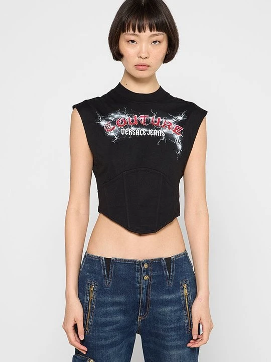 Zdjęcie produktu Top Versace Jeans Couture czarny