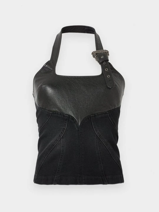 Zdjęcie produktu Top Versace Jeans Couture czarny