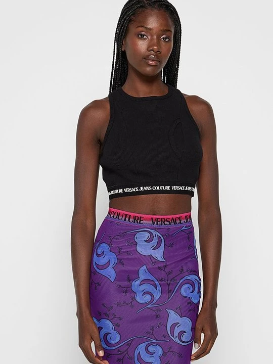 Zdjęcie produktu Top Versace Jeans Couture czarny