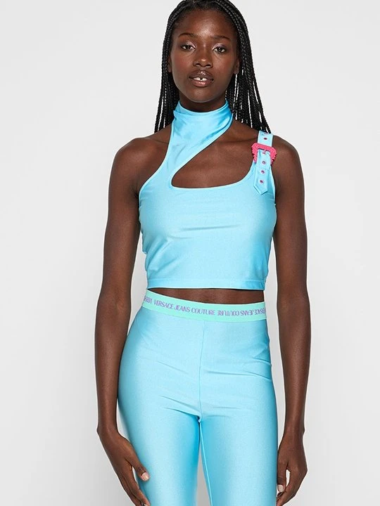 Zdjęcie produktu Top Versace Jeans Couture jasnoniebieski