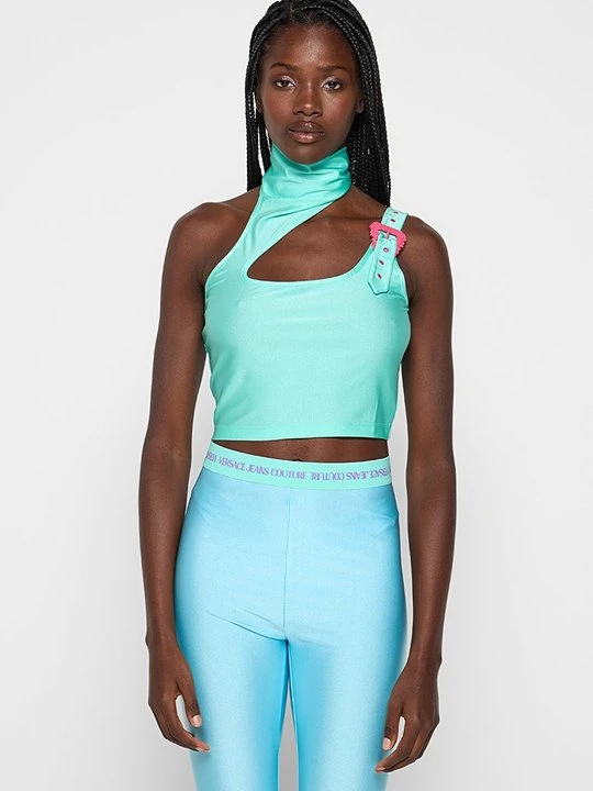Zdjęcie produktu Top Versace Jeans Couture turkusowy