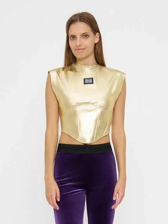 Zdjęcie produktu Top Versace Jeans Couture w kolorze złota