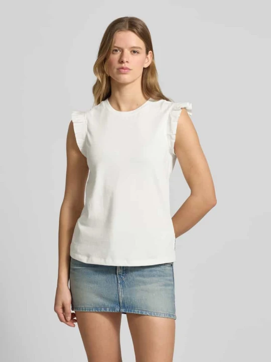 Zdjęcie produktu Top w kroju regular fit z czystej bawełny Marc O'Polo Złamany biały