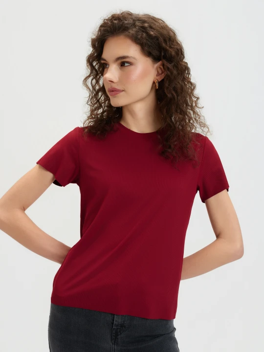 Zdjęcie produktu Top w odcieniu bordo TOP SECRET