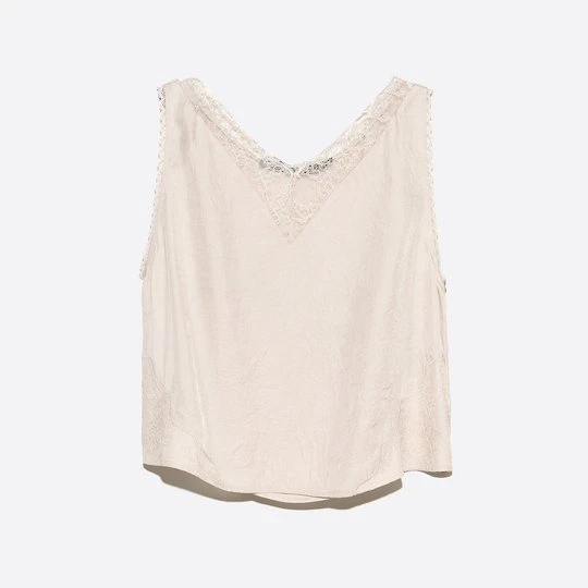 Zdjęcie produktu Top w stylu bielizny w kolorze jasnego kamienia BIMBA Y LOLA