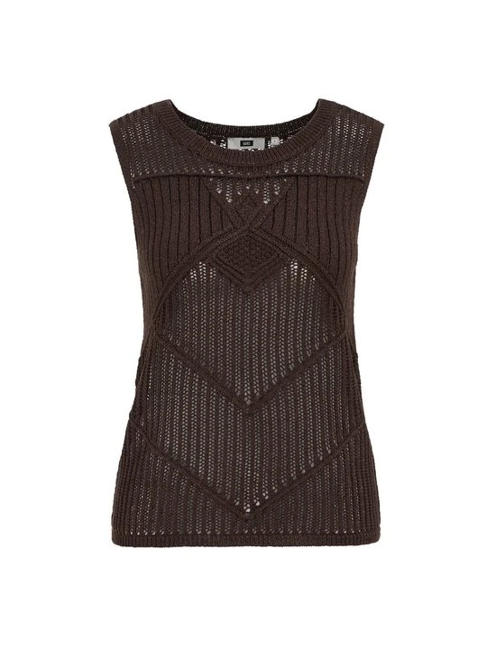 Zdjęcie produktu Top WE Fashion ciemnobrązowy