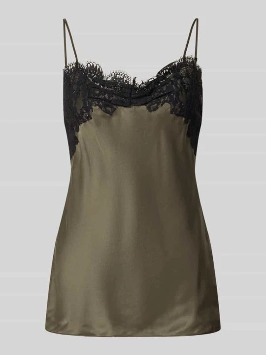 Zdjęcie produktu Top z czystego jedwabiu IRO Khaki