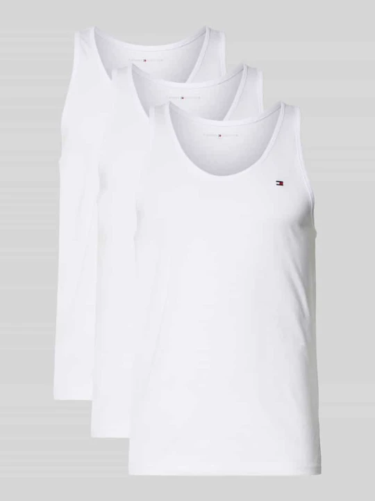 Zdjęcie produktu Top tank z czystej bawełny w zestaw 3 szt. Tommy Hilfiger Biały