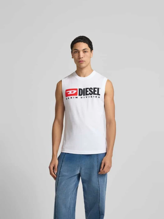 Zdjęcie produktu Top z Detal z logo Diesel Biały
