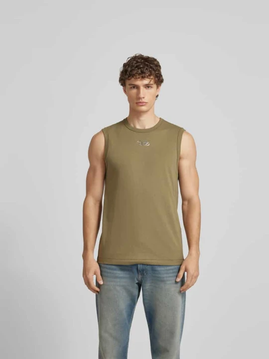 Zdjęcie produktu Top z detalem z logo Diesel Khaki