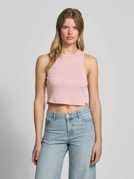 Zdjęcie produktu Top z efektem prążkowania model ‘PLENTYWOOD’ Dickies Różowy
