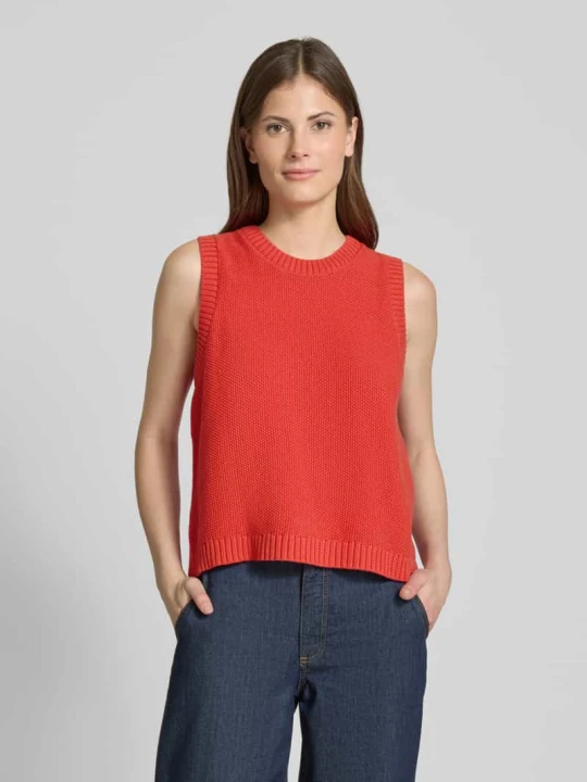 Zdjęcie produktu Top z imitacji dzianiny model ‘DOTTIES’ Ichi Czerwony