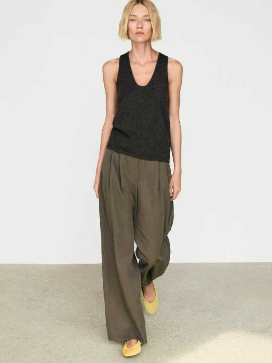 Zdjęcie produktu Top Z Kaszmiru - Szary - Massimo Dutti - Female