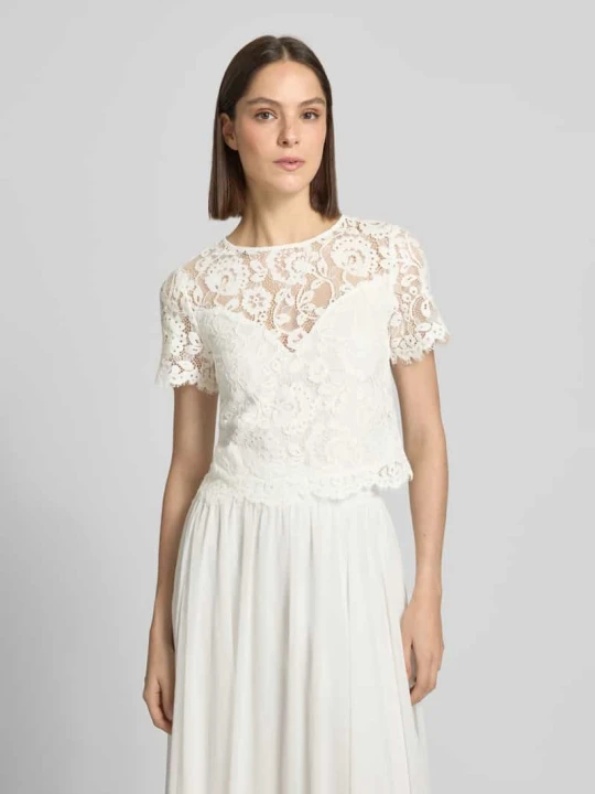 Zdjęcie produktu Top z koronki Model 'Lilia' Guido Maria Kretschmer Złamany biały