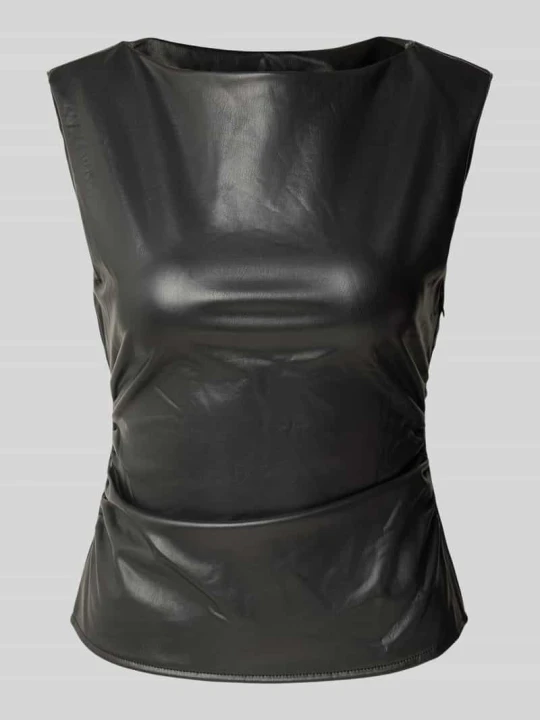 Zdjęcie produktu Top z materiał skóropodobny model 'SANDY' Noisy May Czarny