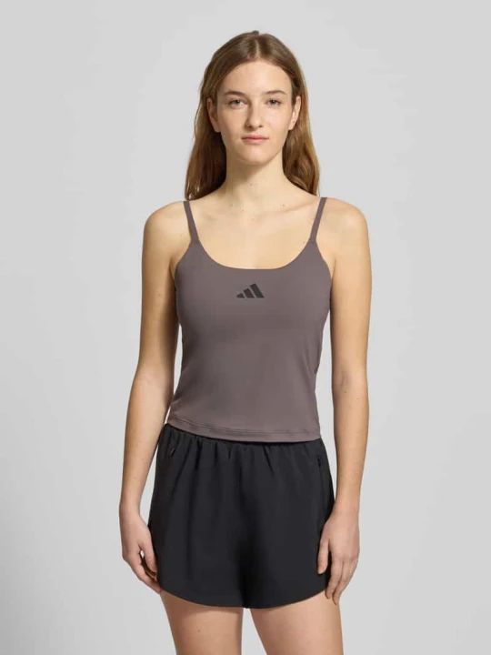 Zdjęcie produktu Top z nadrukiem z logo Adidas Antracytowy